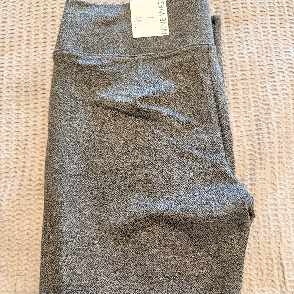 Nine West Women’s Charcoal High Rise Leggings
